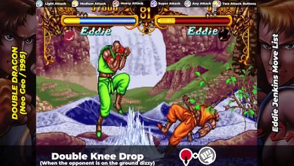 EDDIE MOVE LIST - Double Dragon (Neo Geo/1995)