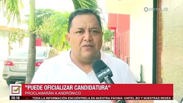 Afirman que Andrónico confirmó asistencia a un acto en Caranavi, donde presumen que se hará su confirmación