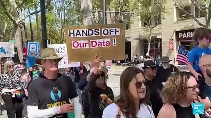 Trabajadores de Silicon Valley protestaron contra Trump, Musk, Bezos y otros