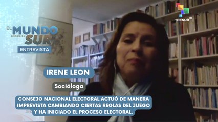 Irene Leon:  Socióloga EL MUNDO DESDE EL SUR 14-04-2025