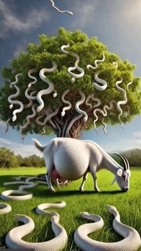 Why this Goat rescue || Goat and Snake story 😱 #facebookviral #foryouシ #BunnyAdventure #trend #amazingfacts #animation #indian #bestoftheday #trending #explore #cartoon #Amazing #shorts #AI #duck #animals @follwer @Highlights @everyone @Facebook