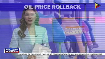 Big-time oil price rollback, epektibo na ngayong araw