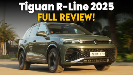 Volkswagen Tiguan R-Line का डिटेल रिव्यू देखें | Walkaround POV | Tiguan R-Line 4Motion First Drive