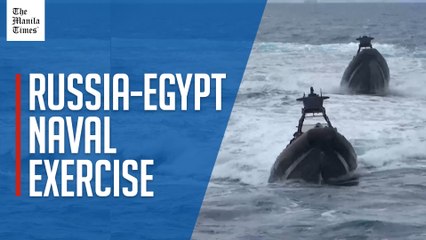 Russia and Egypt conduct navy exercise in the Mediterranean Sea