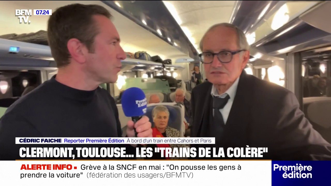 Des "trains de la colère" rallient la capitale pour dénoncer le manque de moyens accordés aux lignes Paris-Orléans-Limoges-Toulouse et Paris-Clermont-Ferrand