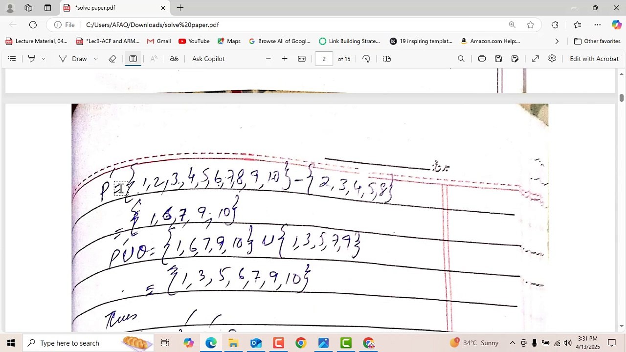 10th Class Maths Exam- SSC 2-Paper 2025 Final Solution-FBISE-Q 2 ii