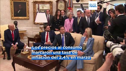 El presidente Trump asegura haber resuelto la inflación de EE.UU. en plena guerra comercial