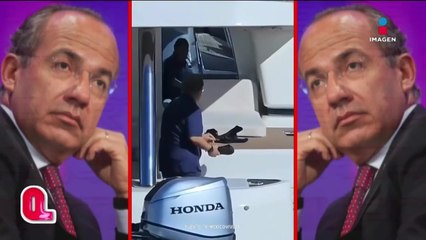 Felipe Calderón fue captado en un yate de lujo