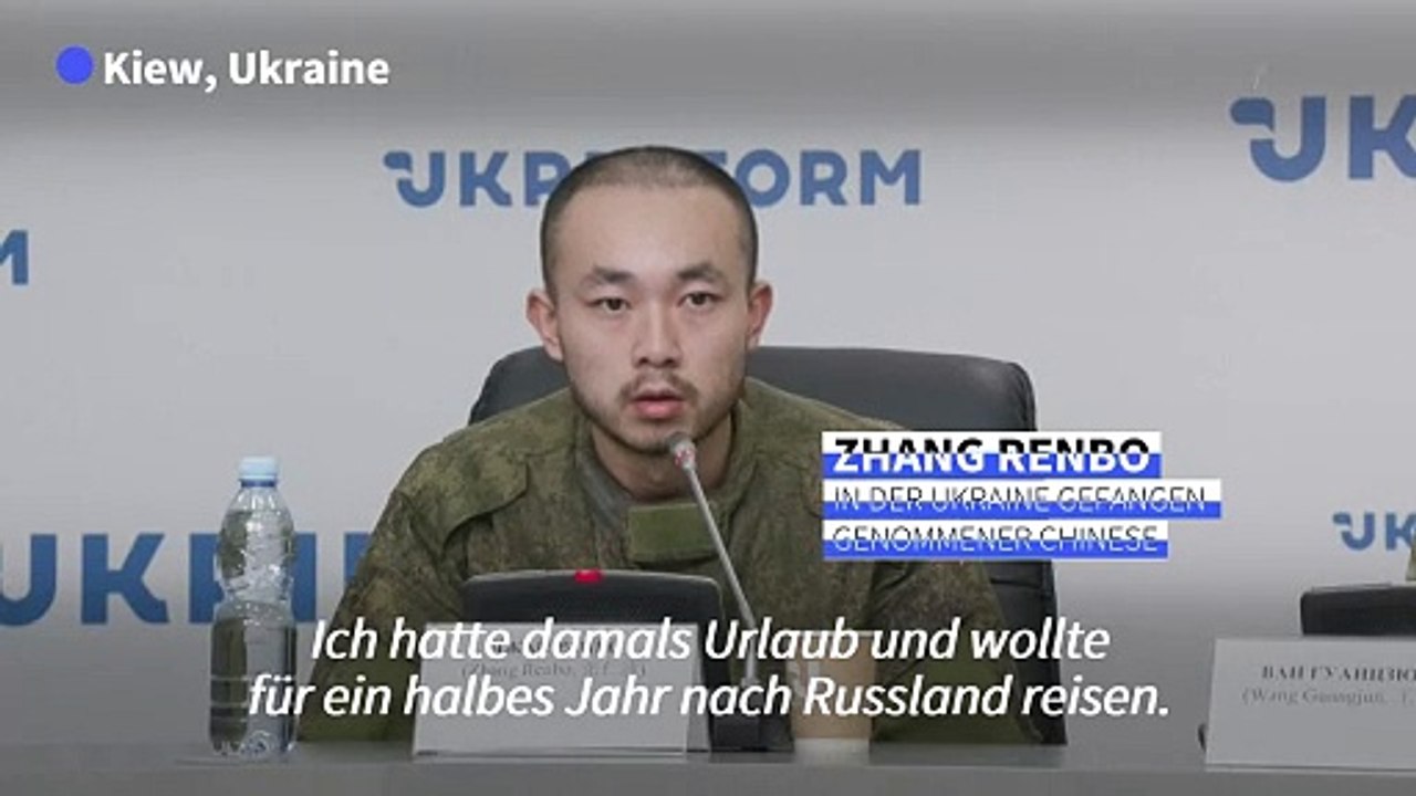 Ukraine: Gefangene Chinesen sehen sich von Russland getäuscht