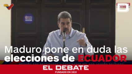Maduro califica de “fraude espantoso” las elecciones ganadas por Noboa en Ecuador
