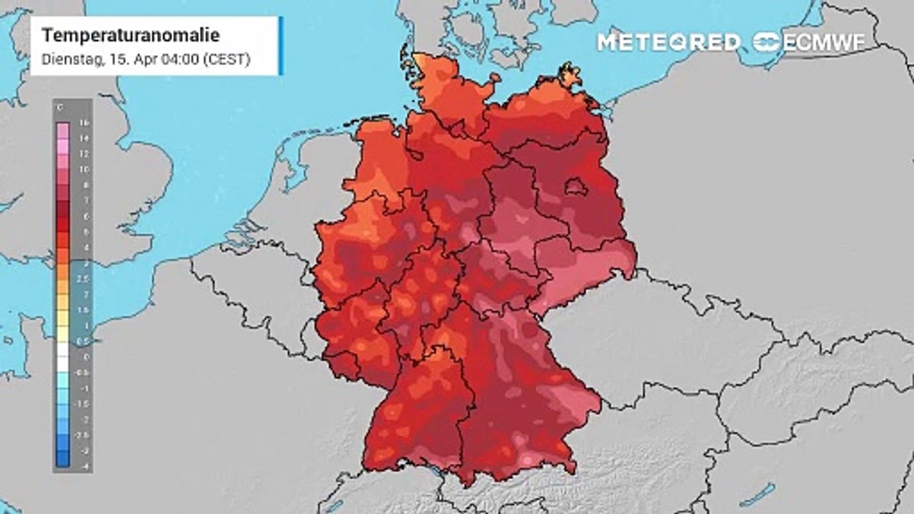 Wetter wie im Hochsommer: Die Temperaturabweichungen sind in Ostdeutschland extrem!