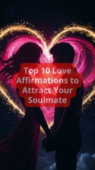 Top 10 Love Affirmations to Attract Your Soulmate #mysticattraction #lawofattraction #top10