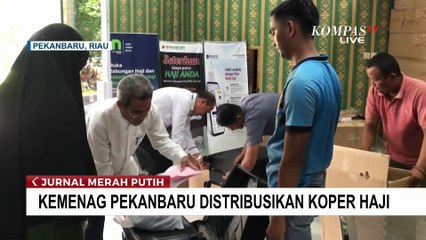Kantor Kemenag Pekanbaru Mulai Distribusikan Koper untuk Calon Jemaah Haji