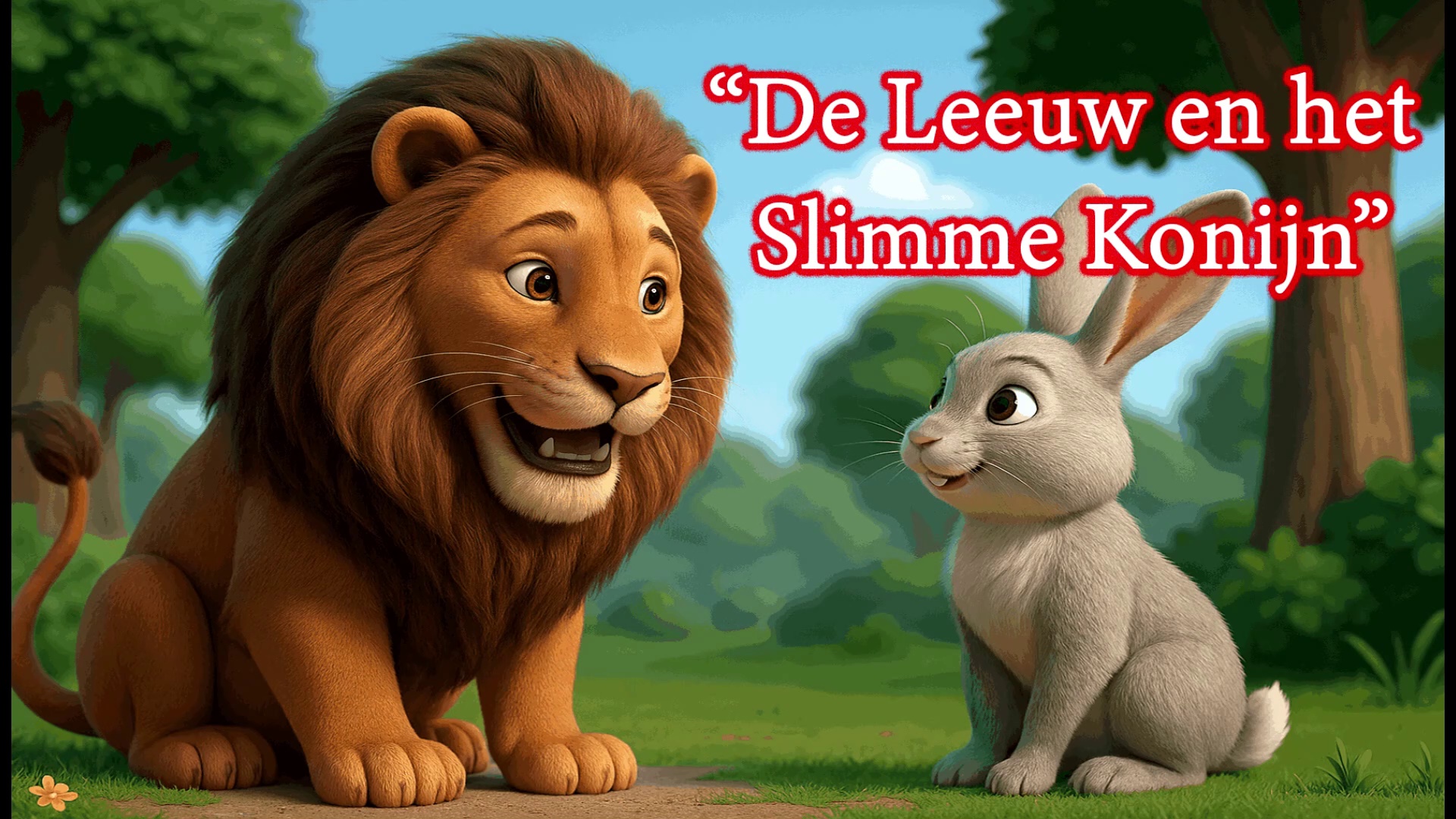 De Leeuw en het Slimme Konijn | Moreel Verhaal | SS Production