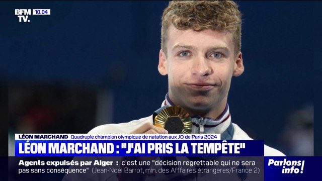 J'ai pris la tempête : après la folie des JO, Léon Marchand se confie depuis les États-Unis