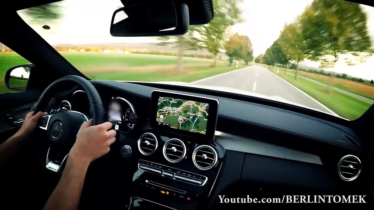 Mercedes C63 AMG Sound & Acceleration Onboard 0-250 Autobahn W205 Alpha Cars