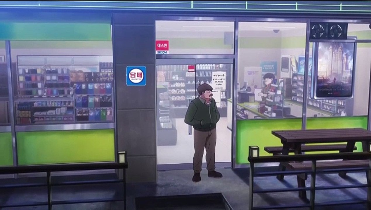 Animated Man in Green Coat Dances and Walks in a Vibrant Cartoon Scene (1)