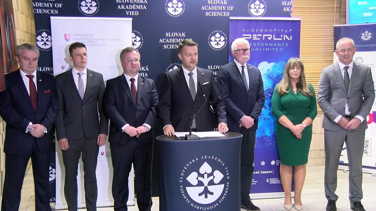 ZÁZNAM: S. Migaľ: Hrozilo, že Slovensko príde o financie na projekt superpočítača Perun