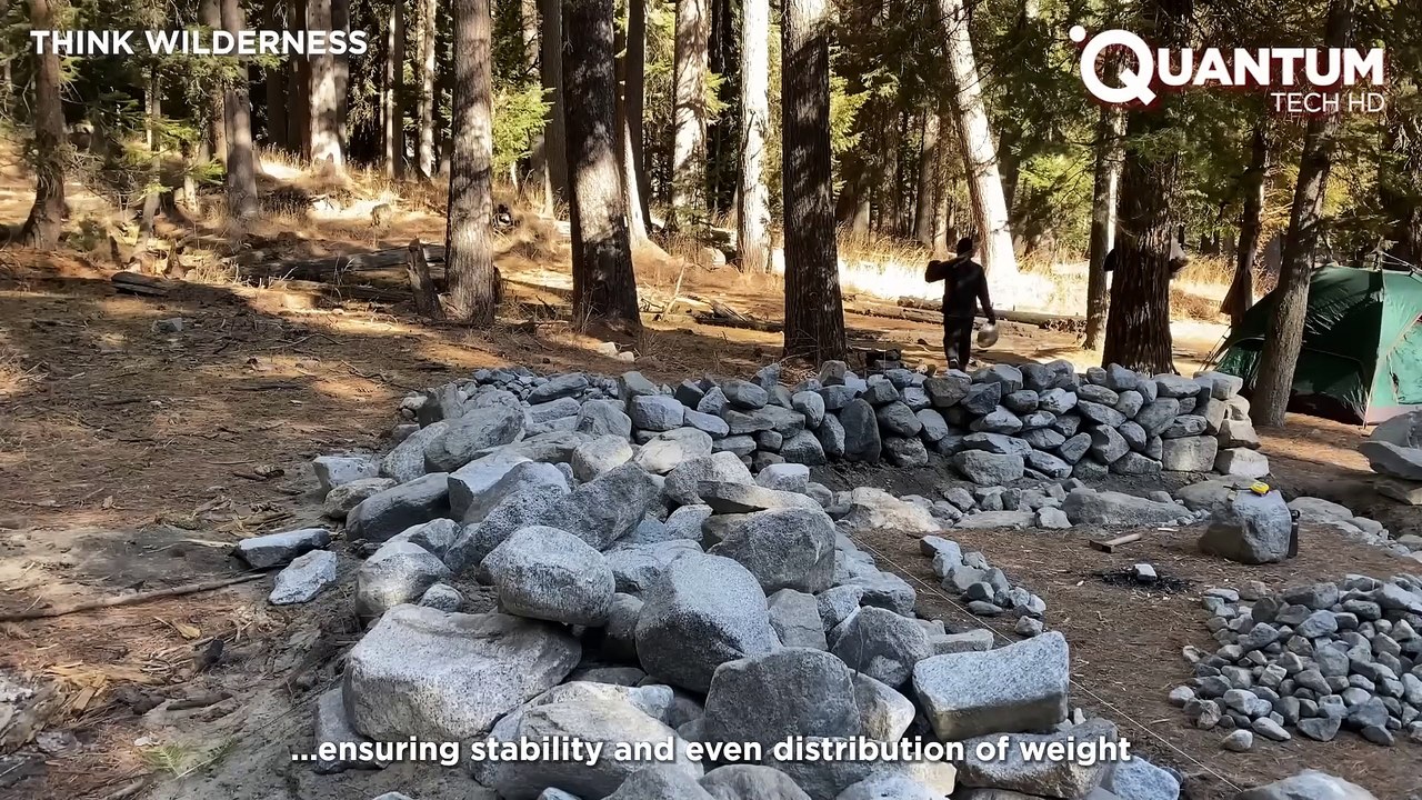 Man Builds Survival STONE SHELTER in the Forest _ Start to Finish by @thinkwilderness   ​