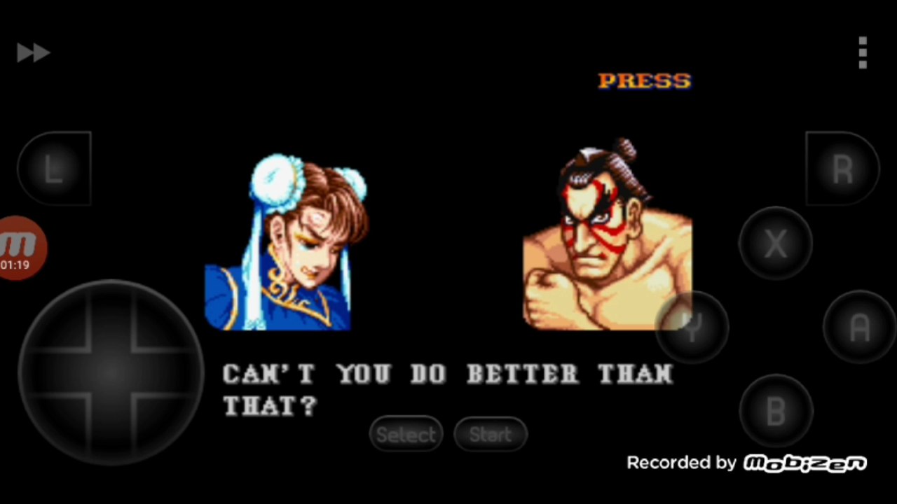 Street Fighter II Turbo: Hyper Fighting Chun-li vs E. Honda Chun-li é derrotada por E. Honda