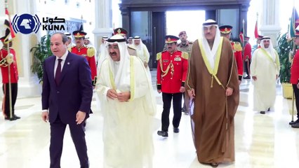 صاحب السمو والرئيس المصري بحثا العلاقات الأخوية الوطيدة بين البلدين وسبل دعمها وتعزيزها في كل المجالات