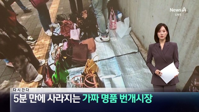 [다시 간다]5분 만에 사라지는 ‘가짜 명품 번개시장’
