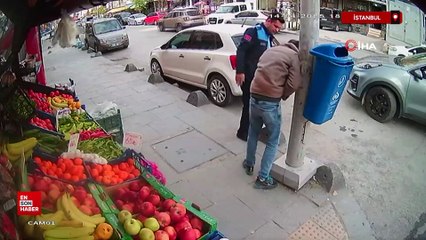 İstanbul'da zabıtadan genç adama hayat kurtaran heimlich manevrası