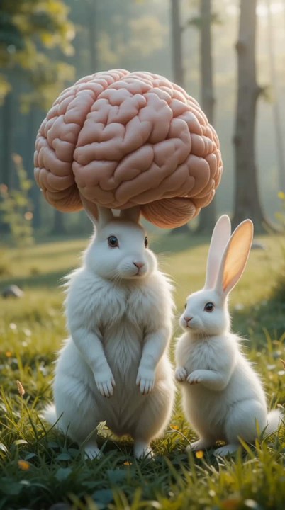 "Rescue Team Saves Rabbit from Giant Human Brain#RabbitRescue #AnimalHelp #EmotionalStory #SurrealRescue #RabbitWithHumanBrain #AnimalCare #RescueMission #AIStory #UniqueAnimalStory#foryou#foryoupage#viralshorts