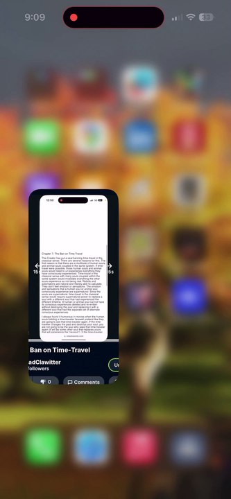 (7) The Ban on Time-Travel