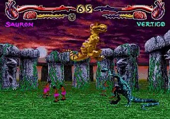 Primal Rage (SEGA 32X) Sauron Walkthrough