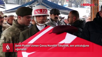 Şehit Piyade Uzman Çavuş Tokyürek, son yolculuğuna uğurlandı