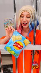 What is hidden in the package? 🤩#comedy #food