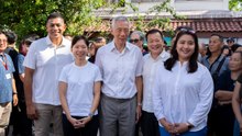 GE2025: SM Lee Hsien Loong introduces former civil servant Jasmin Lau and PAP veteran Victor Lye to Ang Mo Kio GRC