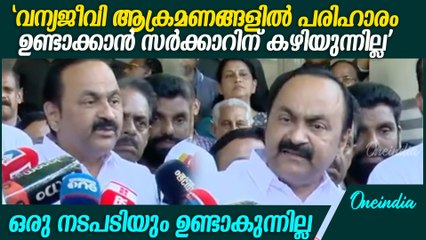 "ജനങ്ങൾക്ക് ഒരു ഉറപ്പും ജനങ്ങൾക്ക് നൽകാൻ സർക്കാരിന് കഴിയുന്നില്ല" VD Satheesan about Elephant Attack
