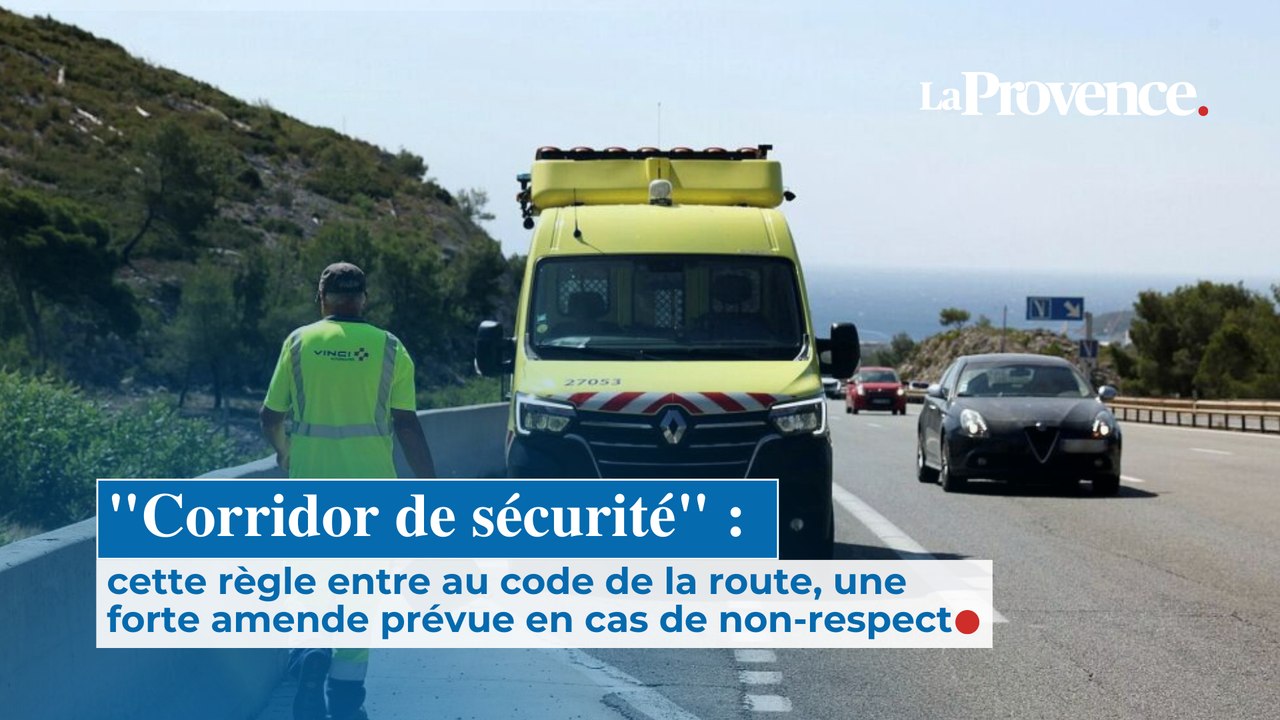 "Corridor de sécurité" : cette règle entre au code de  la route, une forte amende  prévue en cas de non-respect