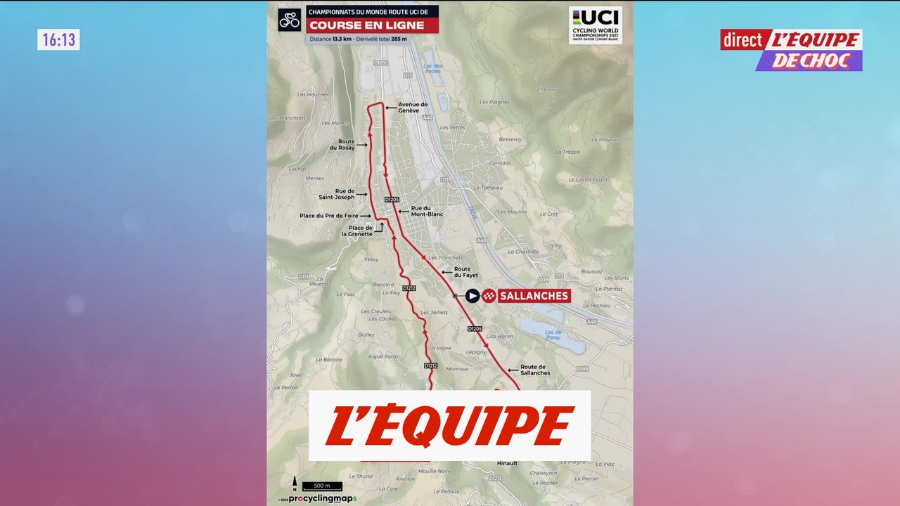Les Mondiaux 2027 en Haute-Savoie organisés du 24 août au 5 septembre - Cyclisme - Tracé