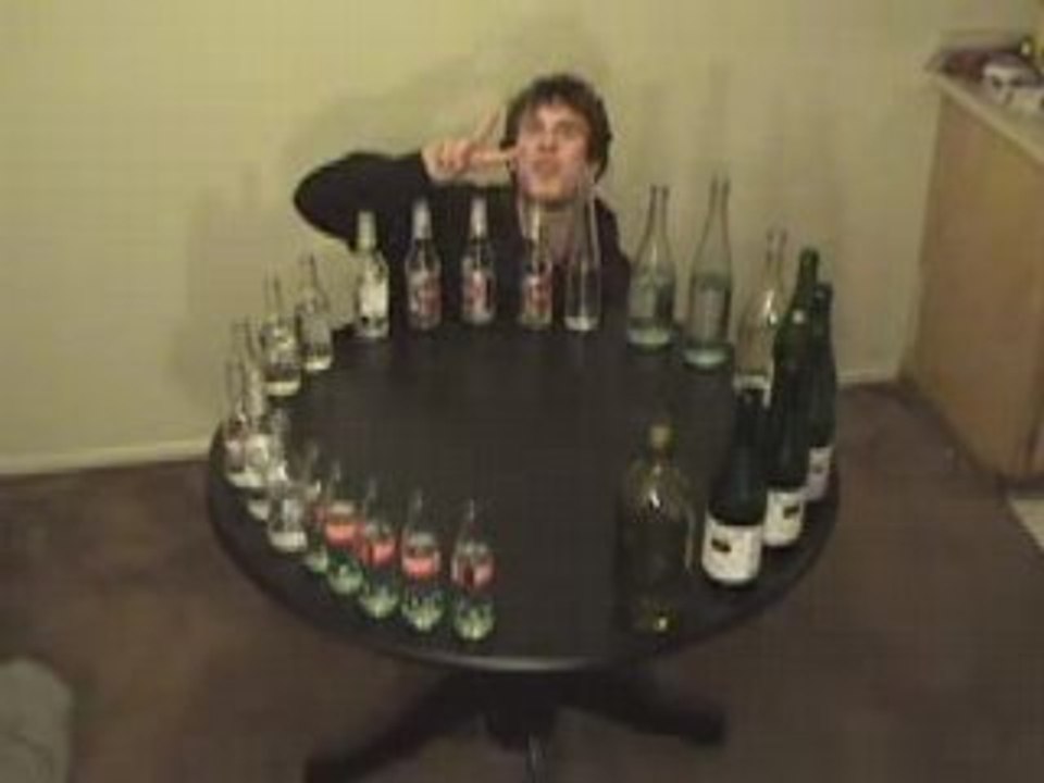 Thème de Tetris joué à la bouteille