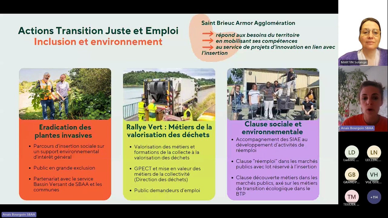Webinaire ADEME Territoire Engagé Transition Ecologique "La transition juste : actions concrètes pour l’emploi et la lutte contre la précarité énergétique"