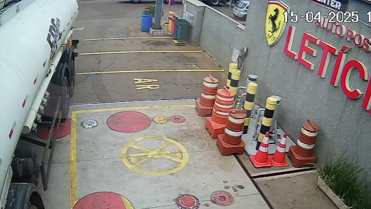 Vídeo mostra acidente que deixou motociclista ferido no Jardim Clarito