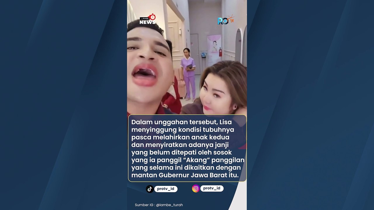 Begini Kondisi Tubuh Lisa Mariana Pasca Melahirkan Anak