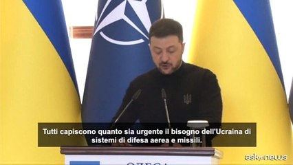 Zelensky alla NATO: l'Ucraina ha bisogno urgente di difese aeree