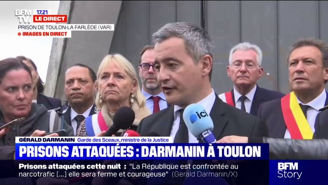 Attaques coordonnées contre des prisons: Gérald Darmanin dénonce des faits extrêmement graves