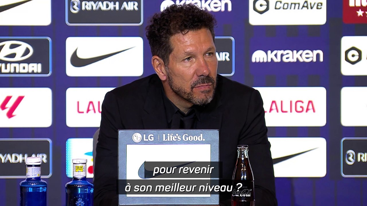 Simeone : "Je continue de faire jouer Griezmann parce que je crois en lui"