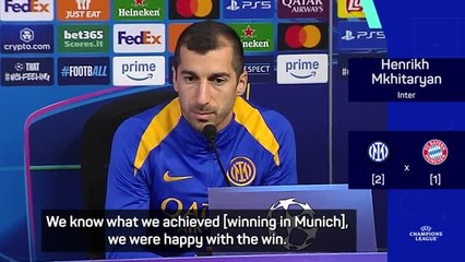 Inter didn't over-celebrate first-leg win - Mkhitaryan hits back at Kane & Kompany