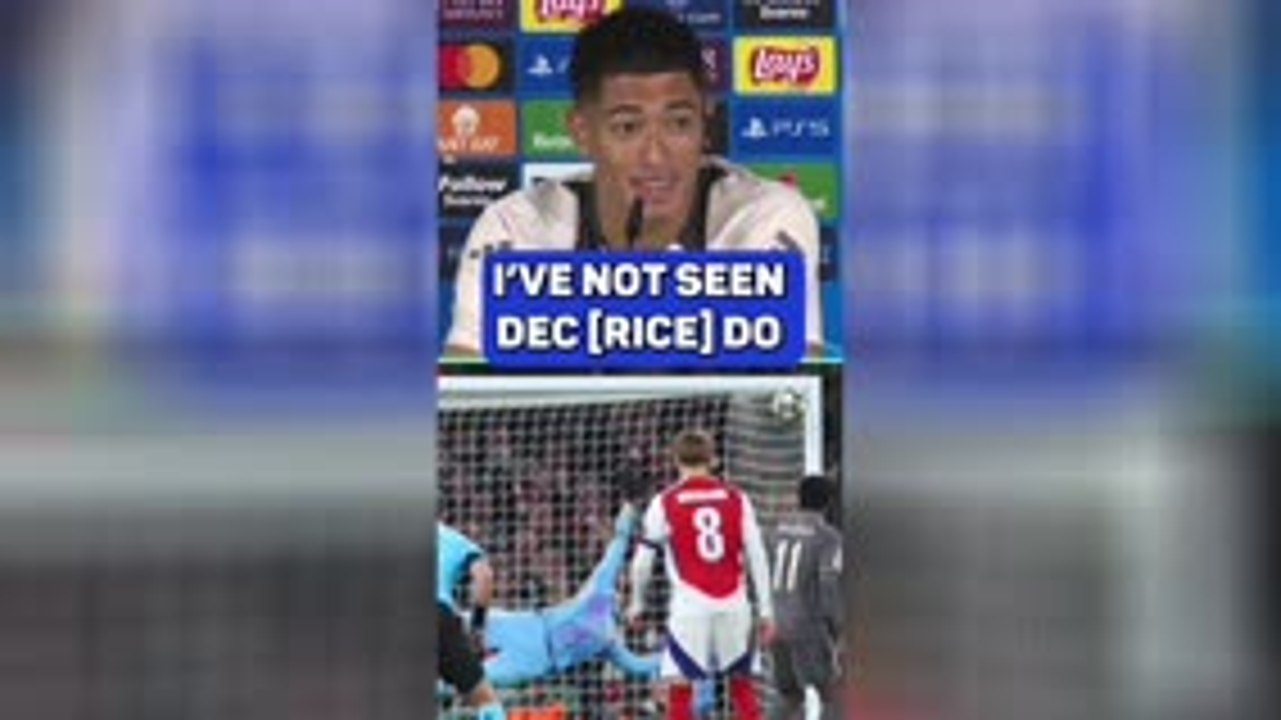 Bellingham astonished by Declan Rice's worldie free-kicks