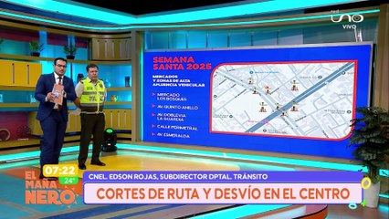 Corte de ruta y desvío en el centro cruceño por Viernes Santo