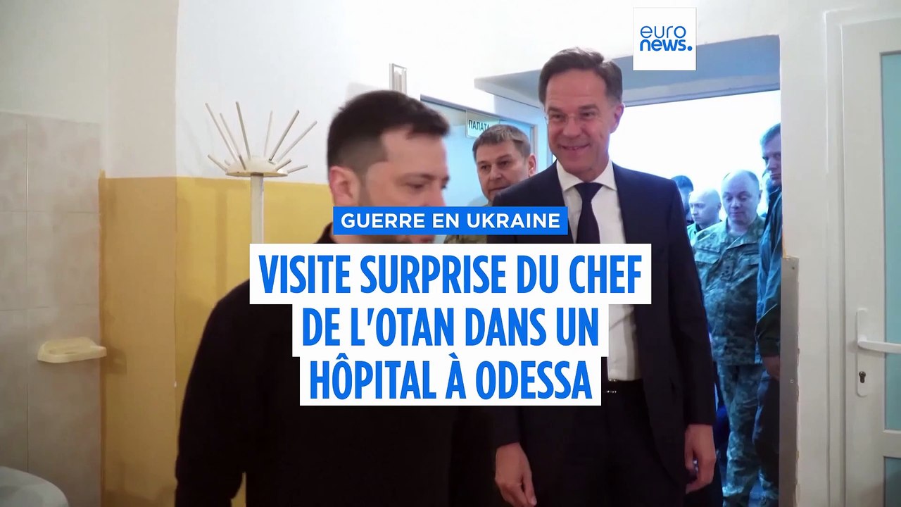 Le chef de l'OTAN Mark Rutte réaffirme son soutien à l'Ukraine lors d'une visite surprise à Odessa