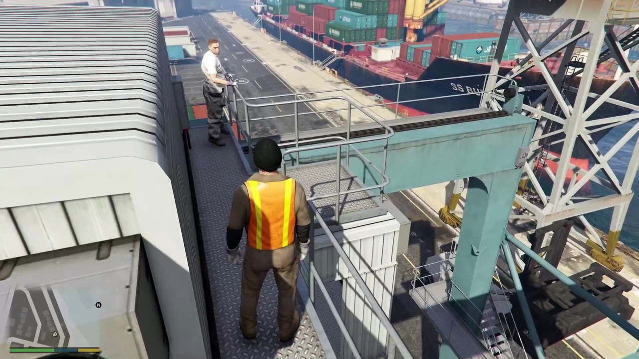 GTA V – Scouting the Port Mission | Walkthrough + Cinematic Gameplay (Story Mode Part 18)