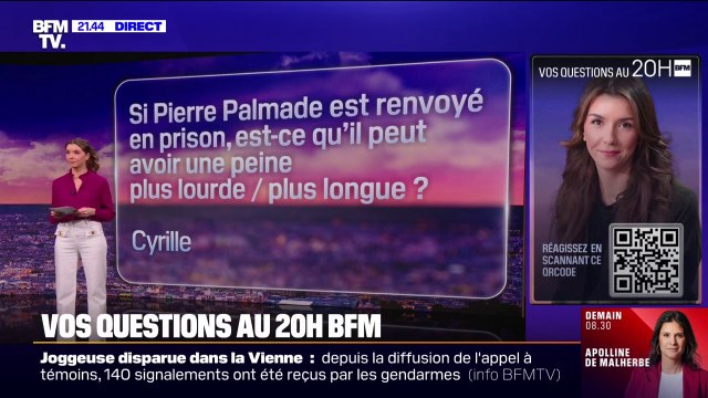 Pierre Palmade peut-il faire l'objet d'une peine plus lourde s'il est renvoyé en prison? Vos questions au 20h BFM