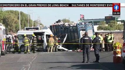 Accidente en Tecámac deja a 5 personas sin vida y al menos 17 heridos